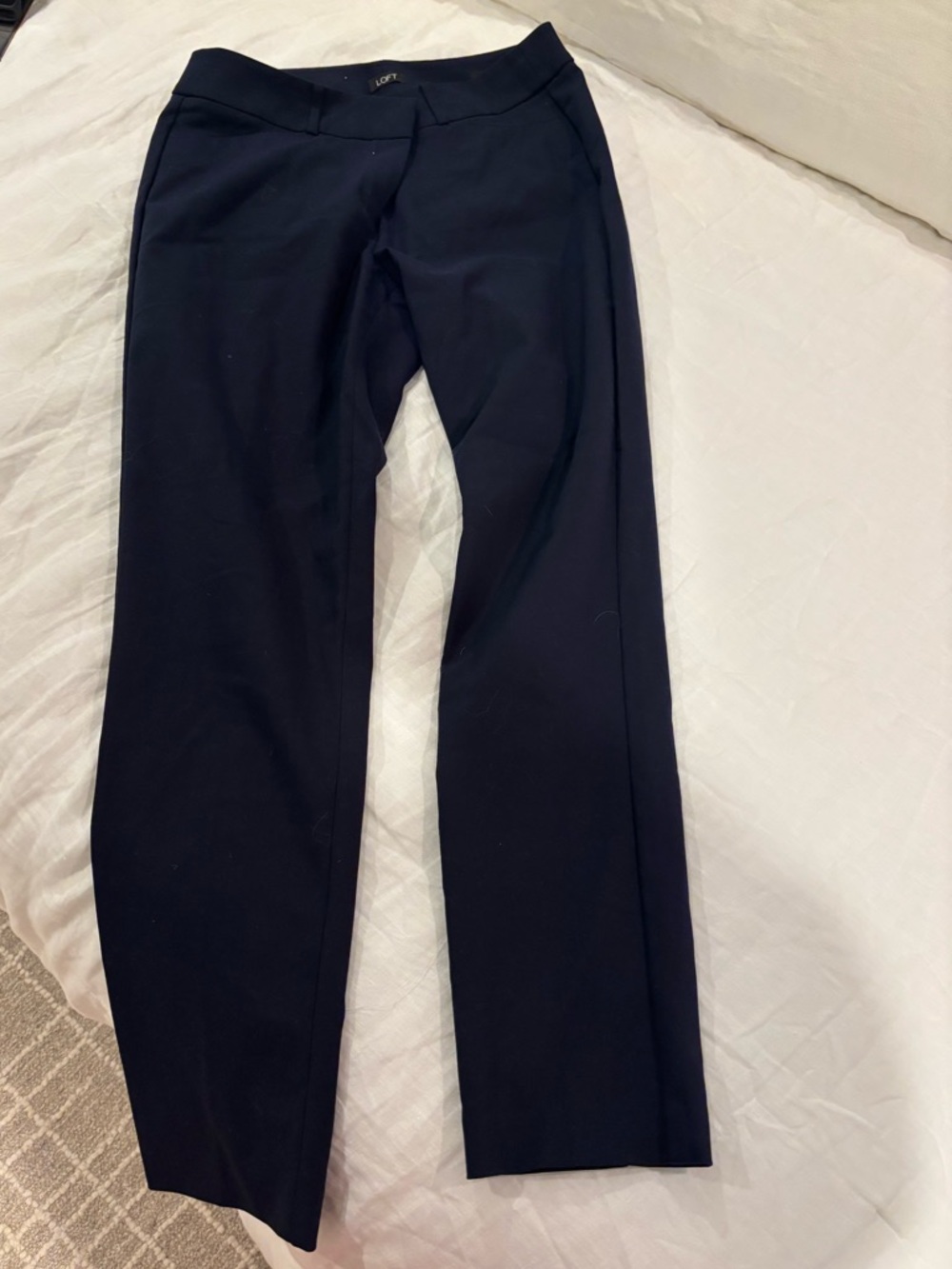 LOFT Navy Julie Skinny Pants